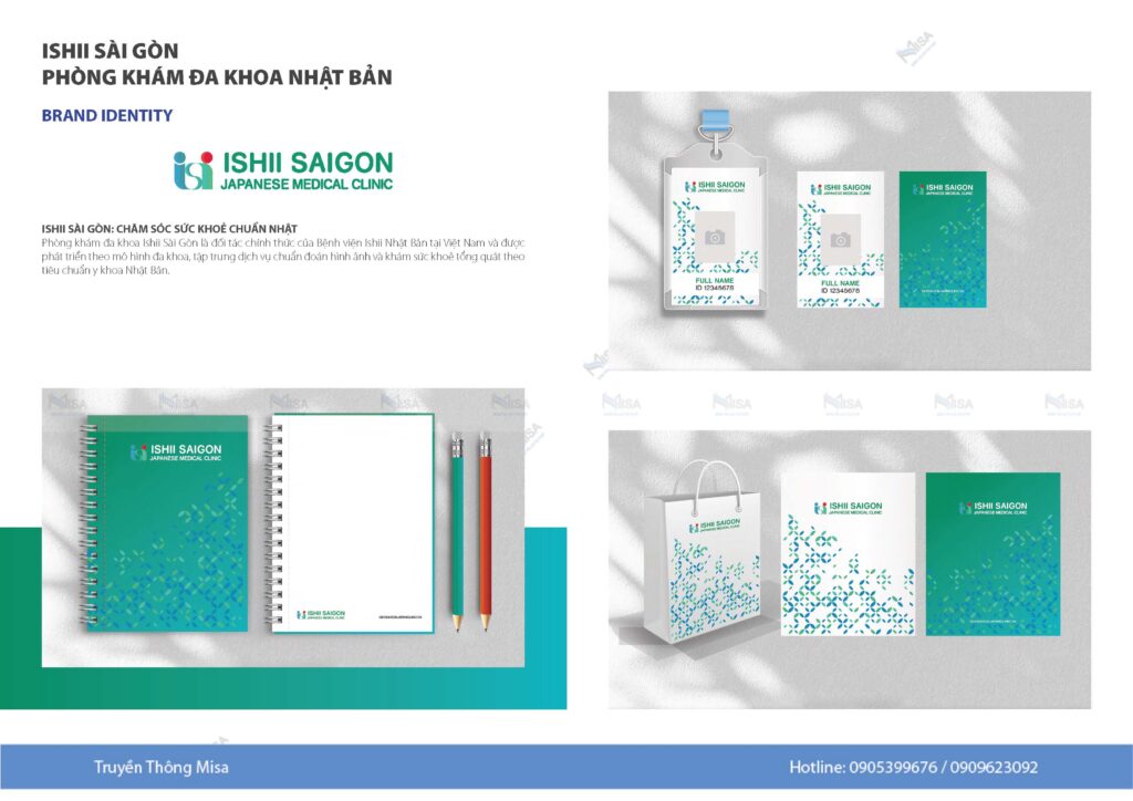 Khi một doanh nghiệp mới thành lập, việc xây dựng bộ nhận diện văn phòng là một bước quan trọng giúp tạo dựng hình ảnh chuyên nghiệp và đồng nhất. Bộ nhận diện văn phòng không chỉ thể hiện sự chuyên nghiệp mà còn giúp doanh nghiệp xây dựng thương hiệu và tạo ấn tượng tốt với khách hàng. Dưới đây là những ấn phẩm cần thiết cho một doanh nghiệp trong việc xây dựng bộ nhận diện văn phòng.

1. Danh Thiếp (Business Cards)
Vai Trò: Danh thiếp là ấn phẩm không thể thiếu trong giao tiếp kinh doanh. Nó cung cấp thông tin liên lạc cơ bản và tạo ấn tượng đầu tiên về doanh nghiệp.

Yêu Cầu Thiết Kế:

Logo và màu sắc thương hiệu.
Thông tin liên lạc đầy đủ và rõ ràng.
Chất liệu giấy cao cấp, in ấn chất lượng.
2. Phong Bì Thư (Envelopes)
Vai Trò: Phong bì thư giúp bảo vệ tài liệu và thể hiện sự chuyên nghiệp khi gửi thư từ, hợp đồng, và các giấy tờ quan trọng cho khách hàng, đối tác.

Yêu Cầu Thiết Kế:

Logo và thông tin công ty rõ ràng.
Kích thước phù hợp với các loại tài liệu.
Chất liệu giấy bền, in ấn sắc nét.
3. Giấy Viết Thư (Letterheads)
Vai Trò: Giấy viết thư được sử dụng trong các văn bản chính thức, hợp đồng, và thông báo. Nó giúp tạo nên sự đồng nhất và chuyên nghiệp cho doanh nghiệp.

Yêu Cầu Thiết Kế:

Logo, thông tin liên lạc và địa chỉ công ty.
Bố cục hợp lý, dễ nhìn.
Chất liệu giấy tốt, in ấn rõ ràng.
4. Sổ Tay (Notebooks)
Vai Trò: Sổ tay không chỉ là công cụ ghi chép mà còn là một phần của bộ nhận diện thương hiệu, thường được sử dụng trong các cuộc họp và sự kiện.

Yêu Cầu Thiết Kế:

Bìa sổ có logo và màu sắc thương hiệu.
Chất liệu giấy tốt, dễ viết.
Kích thước và kiểu dáng phù hợp với nhu cầu sử dụng.
5. Thẻ Nhân Viên (Employee ID Cards)
Vai Trò: Thẻ nhân viên giúp xác định danh tính và tạo sự chuyên nghiệp cho nhân viên khi làm việc và giao tiếp với khách hàng, đối tác.

Yêu Cầu Thiết Kế:

Logo và màu sắc thương hiệu.
Ảnh và thông tin cá nhân của nhân viên.
Chất liệu bền đẹp, in ấn rõ nét.
6. Bìa Hồ Sơ (Folders)
Vai Trò: Bìa hồ sơ giúp tổ chức và bảo quản các tài liệu quan trọng, tạo ấn tượng chuyên nghiệp khi trình bày tài liệu cho khách hàng và đối tác.

Yêu Cầu Thiết Kế:

Logo và màu sắc thương hiệu.
Kích thước phù hợp với các loại tài liệu phổ biến.
Chất liệu chắc chắn, in ấn rõ nét.
7. Tem Nhãn Sản Phẩm (Labels)
Vai Trò: Tem nhãn sản phẩm giúp xác định và tạo sự nhận diện thương hiệu trên từng sản phẩm cụ thể, đồng thời cung cấp thông tin cần thiết về sản phẩm.

Yêu Cầu Thiết Kế:

Thiết kế phù hợp với kích thước và hình dạng sản phẩm.
Sử dụng màu sắc và logo thương hiệu.
Chất liệu in bền, không dễ phai màu hoặc rách.
Giới Thiệu Dịch Vụ Trọn Gói Từ Misa
Nếu bạn là một doanh nghiệp mới thành lập và đang tìm kiếm giải pháp trọn gói cho việc thiết kế, in ấn và sản xuất các sản phẩm bộ nhận diện văn phòng, Misa là lựa chọn lý tưởng dành cho bạn. Chúng tôi cung cấp các dịch vụ từ thiết kế sáng tạo, nội dung chuyên nghiệp đến in ấn chất lượng cao và sản xuất đa dạng các sản phẩm.

Dịch Vụ Của Misa Bao Gồm:

Thiết kế danh thiếp, phong bì, giấy viết thư, sổ tay, thẻ nhân viên, bìa hồ sơ và tem nhãn sản phẩm.
In ấn chất lượng cao với công nghệ hiện đại.
Sản xuất các sản phẩm văn phòng đảm bảo chất lượng và thẩm mỹ.
Với đội ngũ chuyên gia giàu kinh nghiệm, Misa cam kết mang đến cho bạn những sản phẩm ấn tượng, giúp doanh nghiệp của bạn xây dựng hình ảnh chuyên nghiệp và đồng nhất ngay từ những bước đầu tiên.